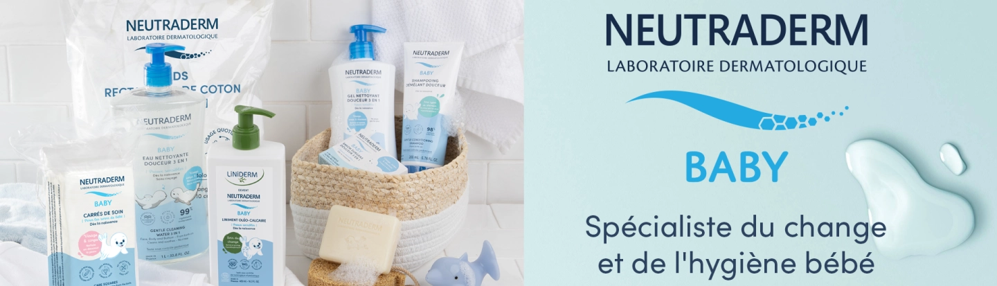 Spécialiste du change et de l'hygiène bébé - Neutraderm Baby
