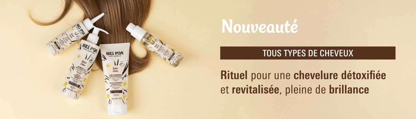 Rituel soins capillaires Tahiti Detox - Hei Poa