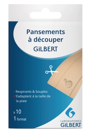 LABORATOIRES GILBERT Pansements à découper - 10 unités