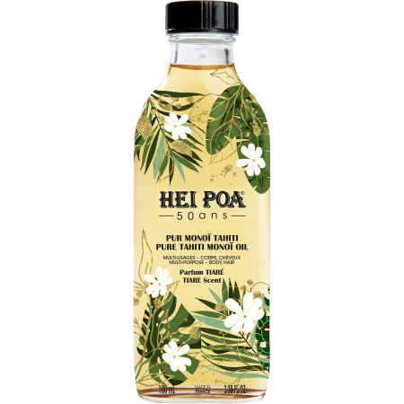 HEI POA Huile Pur Monoï de Tahiti - Tiaré - Edition 50 ans Huile de monoï