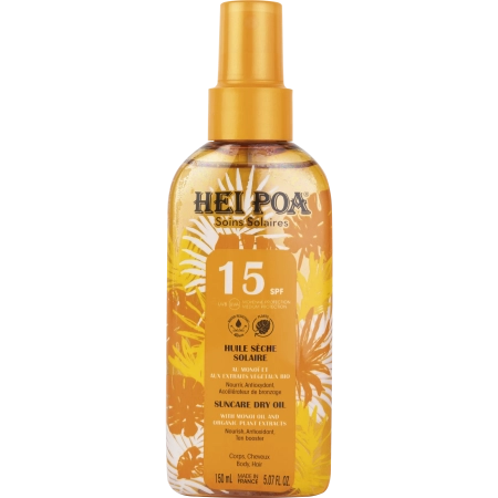 HEI POA Huile Solaire Monoï SPF15 Solaire
