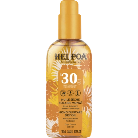 HEI POA Huile Solaire Monoï SPF30 Solaire