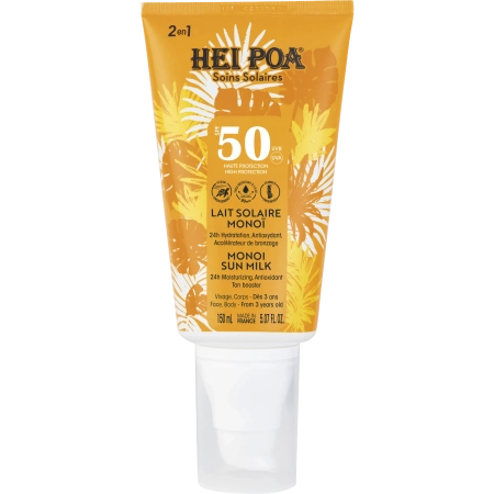 HEI POA Lait solaire visage et corps SPF50 Solaire