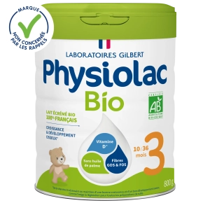 PHYSIOLAC Lait bébé Bio 3ème âge - 10-36 mois