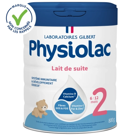 PHYSIOLAC Lait bébé 2ème âge - 0-6 mois