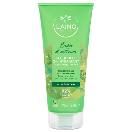 LAINO Gel douche 3 en 1 - Thé vert Bio