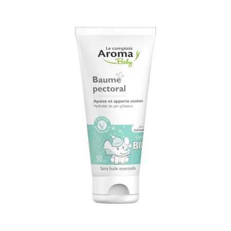 LE COMPTOIR AROMA Baume pectoral bébé hydrolat - Certifié Bio