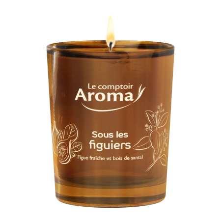 LE COMPTOIR AROMA Bougie parfumée - Figue fraîche et bois de sental