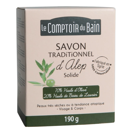 LE COMPTOIR DU BAIN Savon d'Alep solide