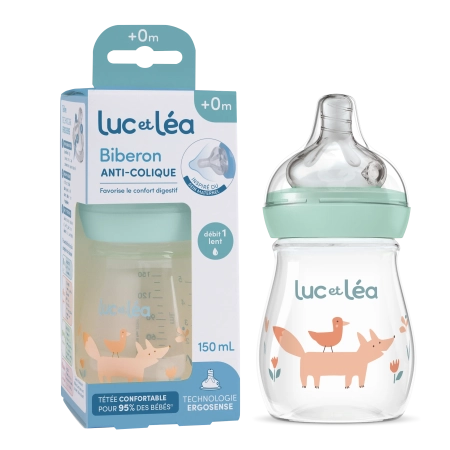 LUC ET LEA Biberon anti-colique - 150 mL Biberon plastique