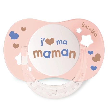 LUC ET LEA Sucette anatomique - 6-18 mois - J'aime ma maman