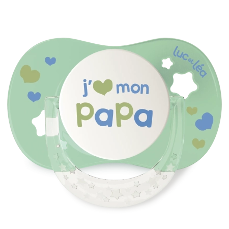 LUC ET LEA Sucette anatomique - 6-18 mois - J'aime mon papa