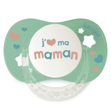 LUC ET LEA Sucette anatomique - +18 mois - J'aime ma maman