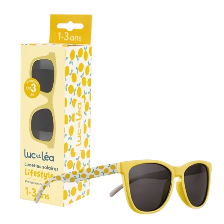 LUC ET LEA Lunettes de soleil enfant - 1-3 ans - Citron jaune