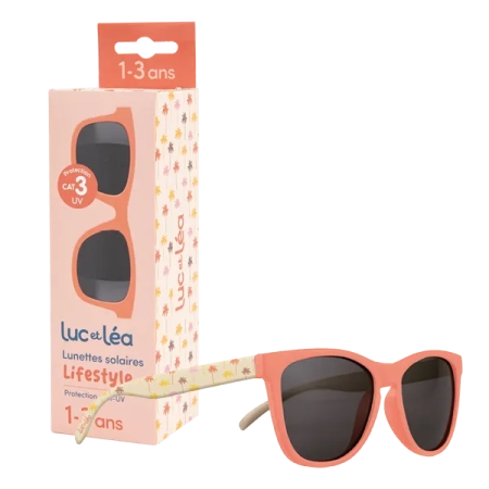 LUC ET LEA Lunettes de soleil enfant - 1-3 ans - Palmier orange