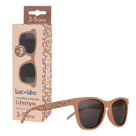 LUC ET LEA Lunettes de soleil enfant - 3-5 ans - Léopard marron