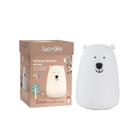 LUC ET LEA Veilleuse ultra-moelleuse - Ourson