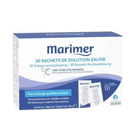 MARIMER Sachets de solution saline pour kit de lavage nasal - 30 unités
