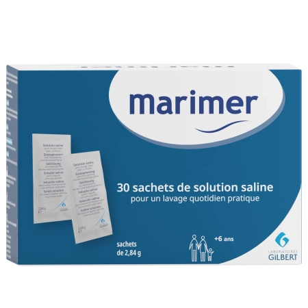 MARIMER Sachets de solution saline pour kit de lavage nasal - 30 unités
