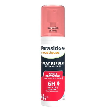 PARASIDOSE MOUSTIQUE Spray répulsif anti-moustiques - Zones tropicales