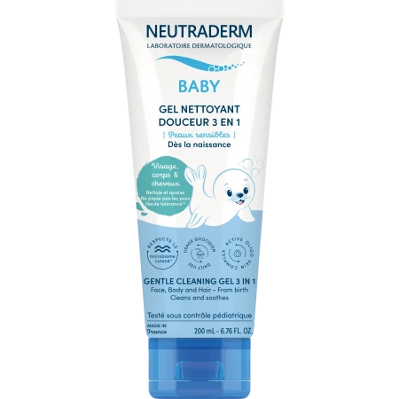NEUTRADERM Gel nettoyant douceur 3 en 1 - Bébé