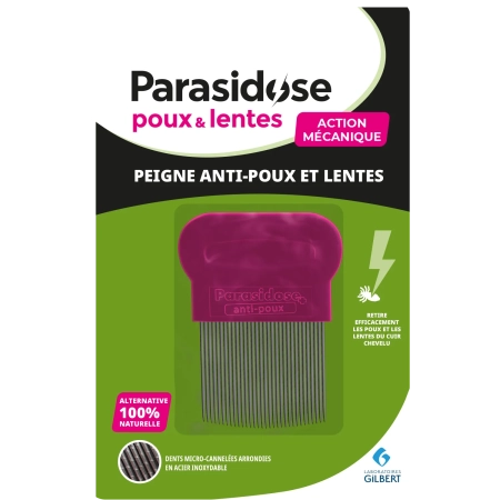 PARASIDOSE POUX ET LENTES Peigne anti-poux et lentes