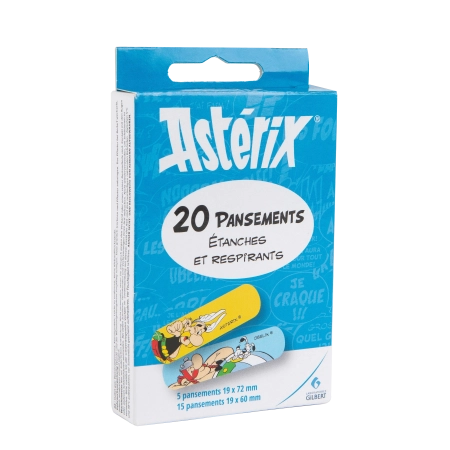 LABORATOIRES GILBERT Boîte de 20 pansements Astérix Pansements