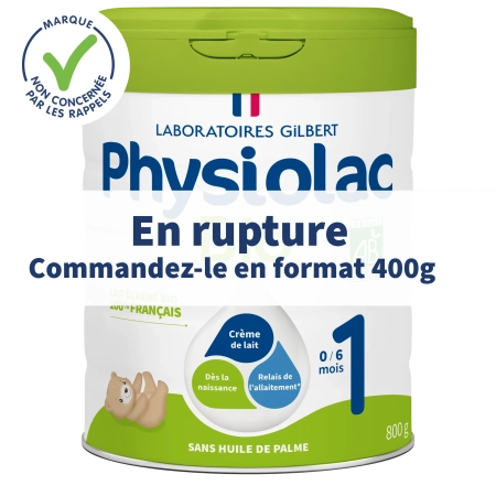 PHYSIOLAC Lait bébé Bio 1er âge - 0-6 mois